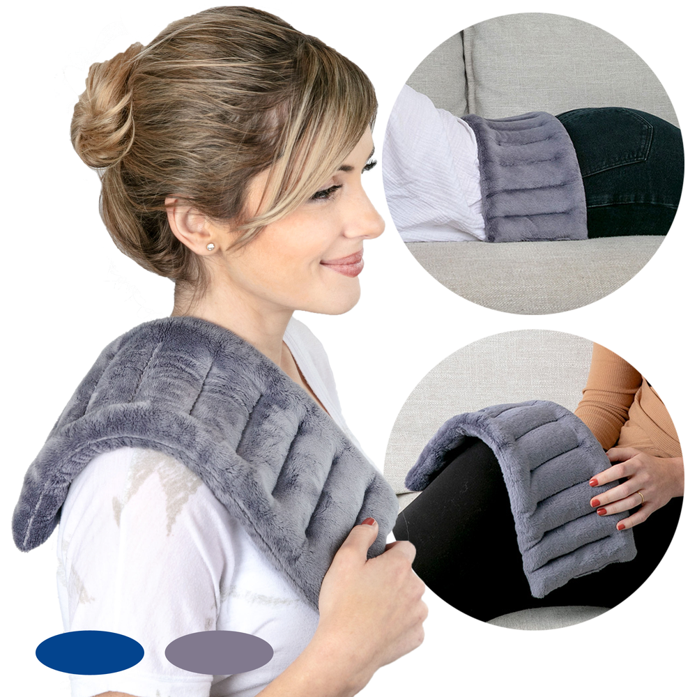 Rectangle Heat Pack - 16x6 inches - "Smart & Effective"  Microwavable Heating Pad